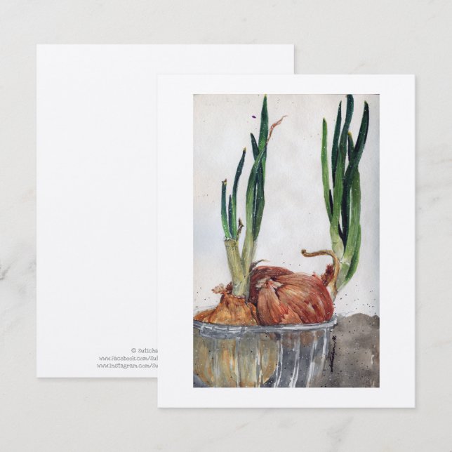Onion Spring - Blank Card V1 (Front/Back)