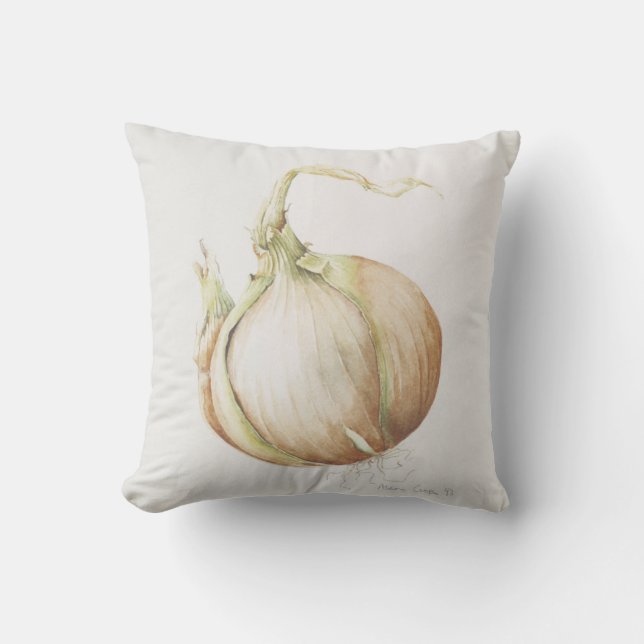 Onion Study 1993 Throw Pillow (Front)