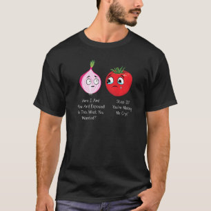 Onion & Tomato Pun Jokes T-Shirt