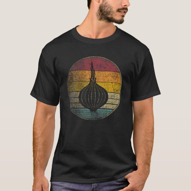 Onion Vegetable Cook Chef Farm Farmer Garden Food T-Shirt (Front)