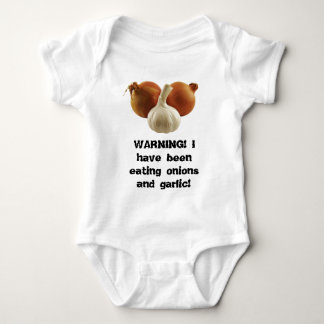 Onions and garlic baby bodysuit