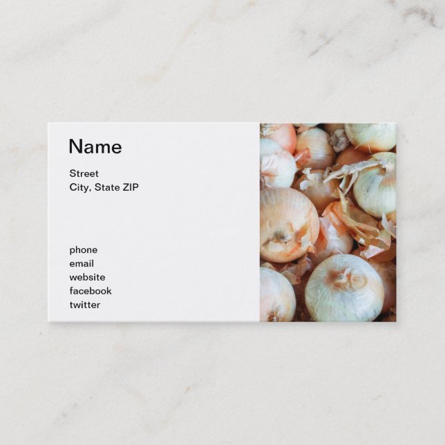 Onions Business Card (Front)