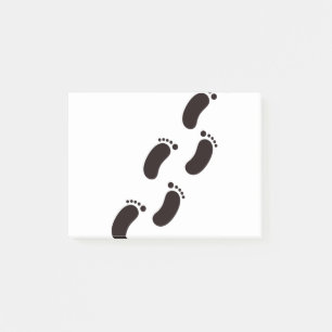Oniuzuka Style Black Little Foot Post-it Notes