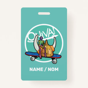 ONIVA! Squelette Viking Badge