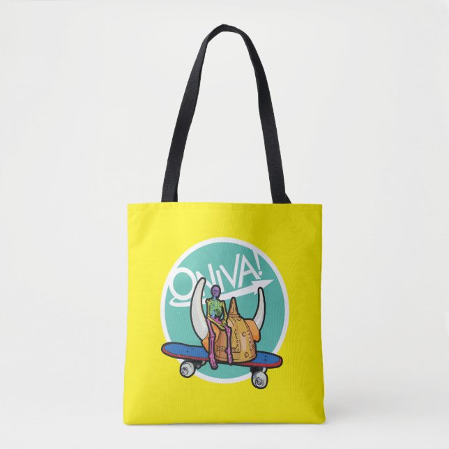 ONIVA! Squelette Viking Shoulder Tote Bag (Front)