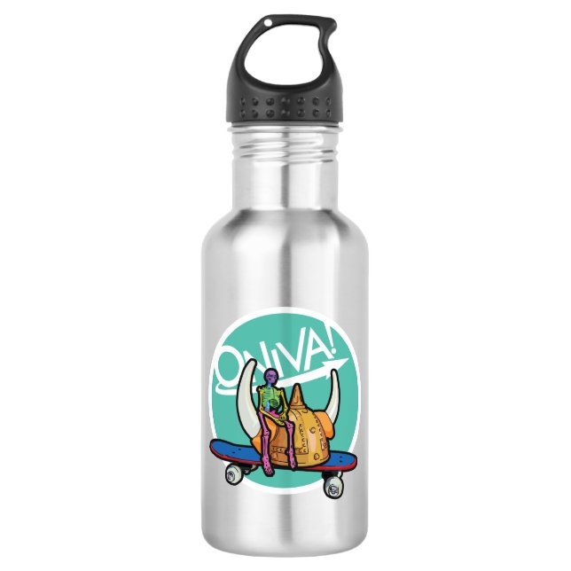 ONIVA! Squelette Viking Water Bottle (Front)