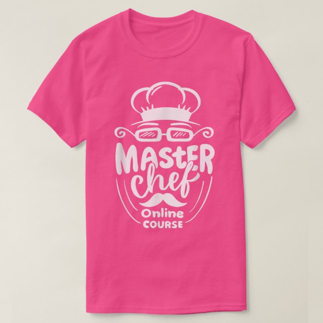 Online Chef Course Zoom Cooking Classes Funny Eecu T-Shirt (Design Front)