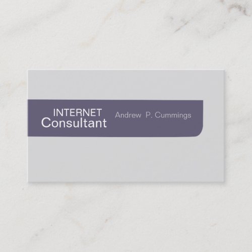 Plain Unique  Modern Unisex Minimal Business Card Template