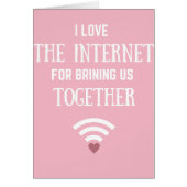 Online Dating Anniversary Card Valentine's Day (Front)