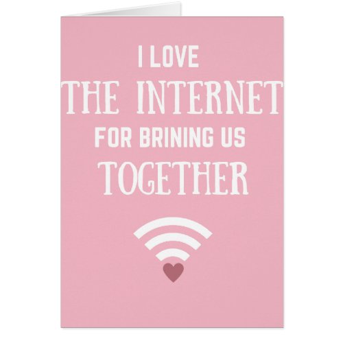 Online Dating Anniversary Card Valentines Day