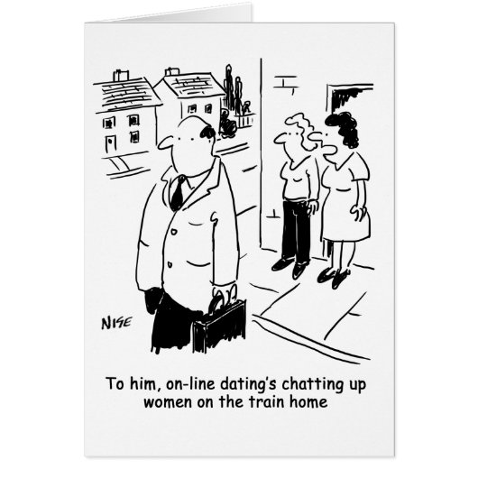 Online Dating Cartoon Cards (Front)