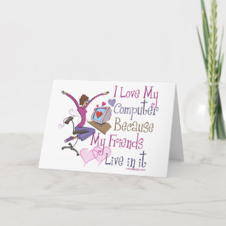 Online Friends Greeting Cards