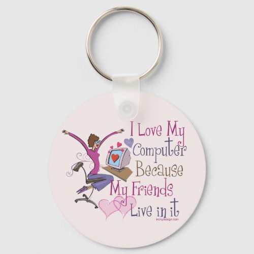 Online Friends Keychain