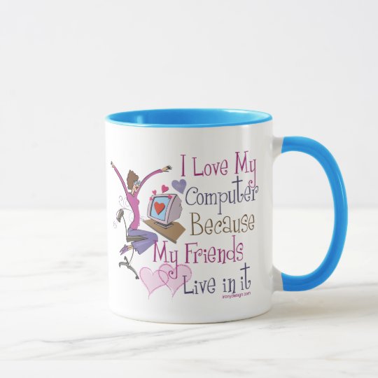Online Friends Mugs One Side