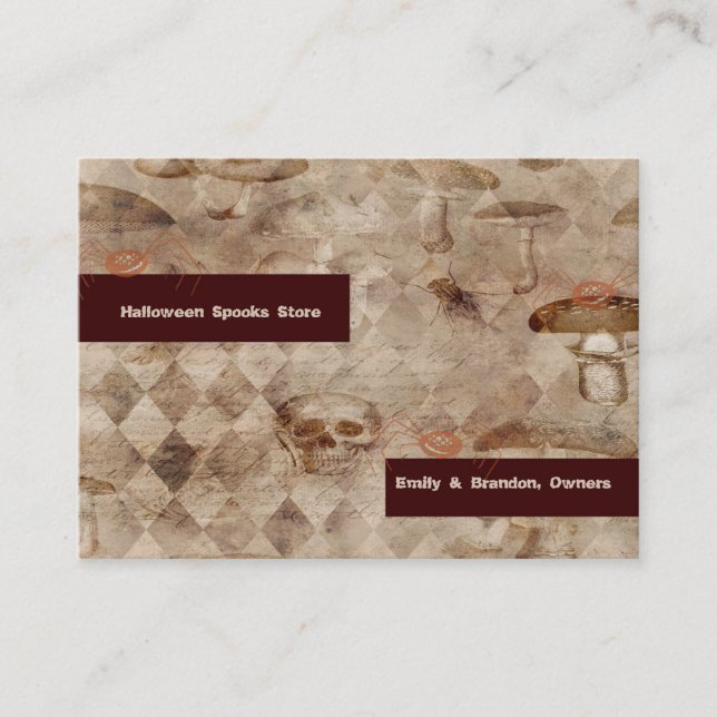 Online Halloween Store Business Card (Front)