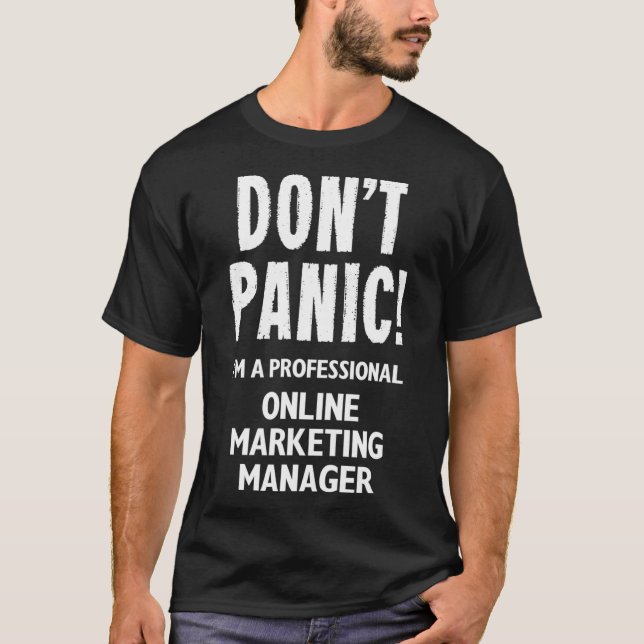 Online Marketing Manager  T-Shirt (Front)
