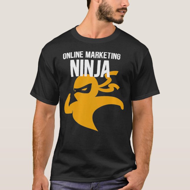 Online Marketing Ninja Rockstar Marketer Content A T-Shirt (Front)