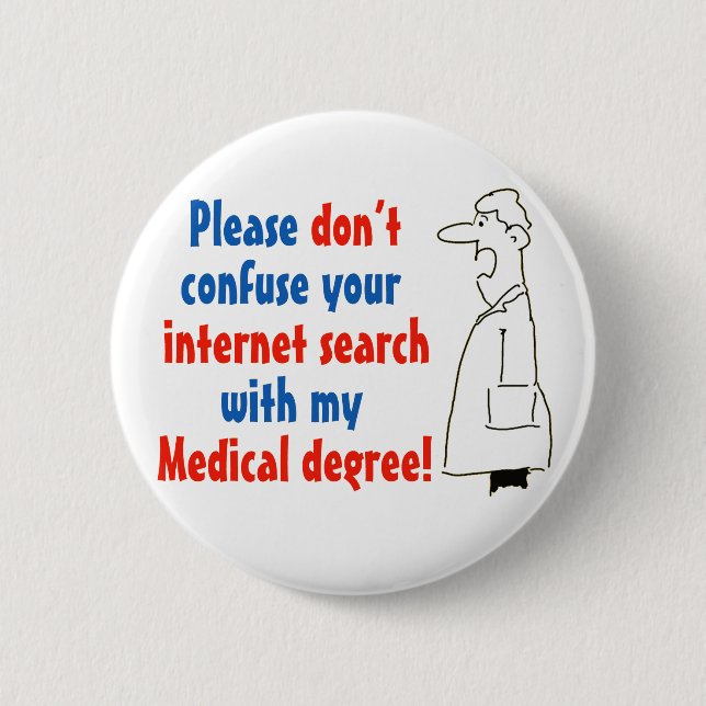 Online Medical Diagnosis and a Qualified Doctor Button (Front)