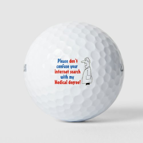 Online Medical Diagnosis and a Qualified Doctor Golf Balls