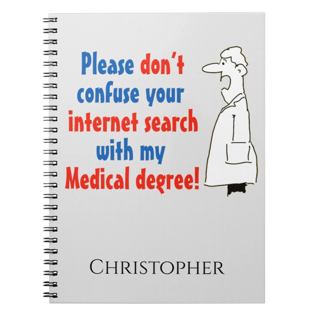 Online Medical Diagnosis and a Qualified Doctor Notebook (Front)