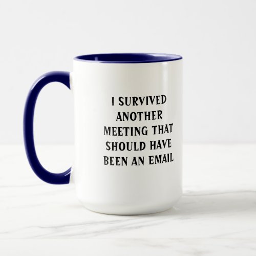 Online meeting mug _ 2 sides _ On MuteSurvived