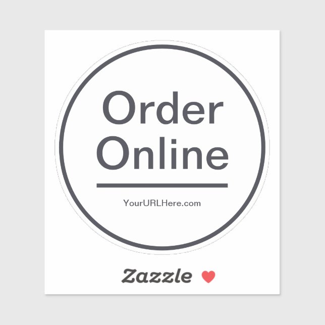 Online Ordering - Window Decal (Sheet)