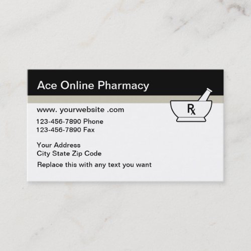 Online Pharmacy Business Cards