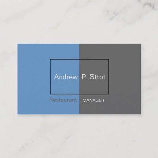 Customizable Plain Businesman Masculine Business Card Template