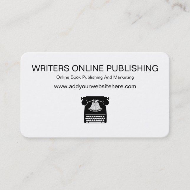 Online Publishing Business Cards (Front)