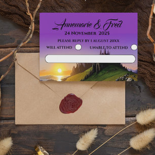 Online RSVP Mountain Wildflower  Enclosure Card
