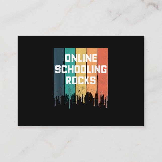 Online Schooling Rocks Home School Life Remote Lea Enclosure Card (Front)