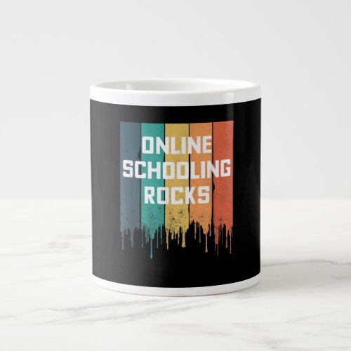 Online Schooling Rocks Home School Life Remote Lea Giant Coffee Mug