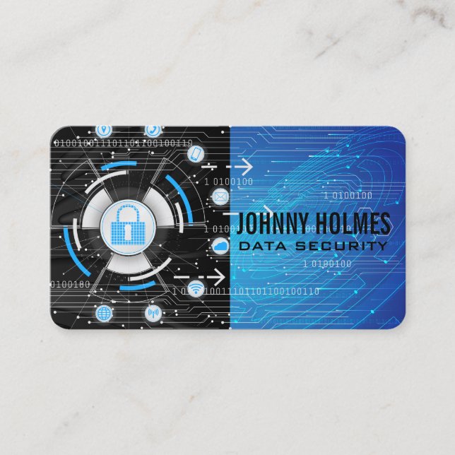 Online Security | Cyber Technology | AI Business Card (Front)
