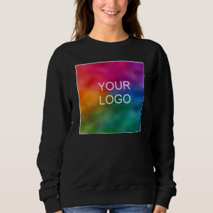 Online Shop Upload Your Logo to Womens Black Sweatshirt