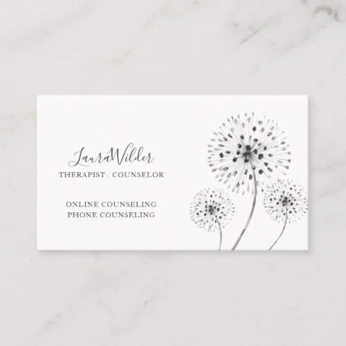 Online Therapist Counselor Business Card