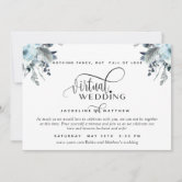 Navy blue string lights wedding save the date with photos, save