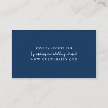 Online Wedding Rsvp Website Card | Any Color by lemontreeweddings at Zazzle