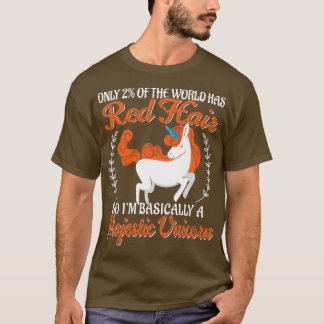 Only 2 percent of the World Has Red Hair Ix27m Bas T-Shirt