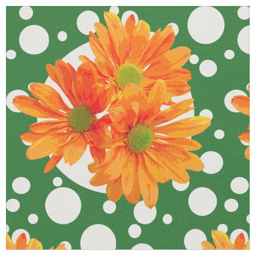 Only 3 Gerbera Blossom + your backgr. & ideas Fabric