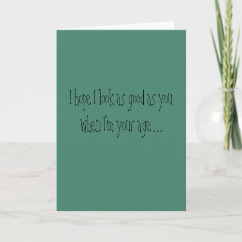 Only 60 Humorous Over the Hill Birthday Card