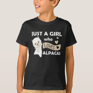 Only A Girl Loves Alpakas - Sweet Alpaca T-Shirt