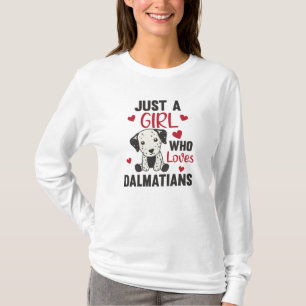 Only A Girl The Dalmatian Loves Kawaii T-Shirt