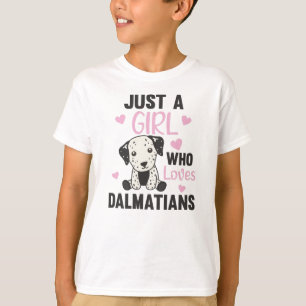 Only A Girl The Dalmatian Loves Kawaii T-Shirt