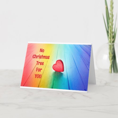 ONLY A HEART WILL DO FOR YOU AT CHRISTMAS HOLIDAY CARD