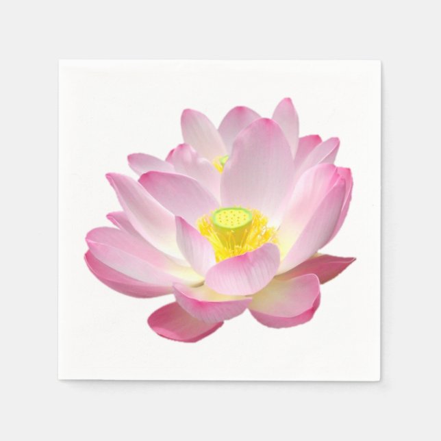 Only a Lotus Blossom + your text & ideas Napkins (Front)