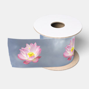 Only a Lotus Blossom + your text & ideas Satin Ribbon