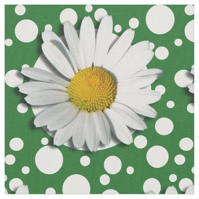 Only a Marguerite Blossom + your backgr. & ideas Fabric (Close Up)