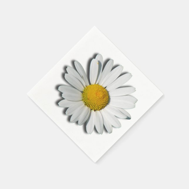 Only a Marguerite Blossom + your text & ideas Napkins (Corner)