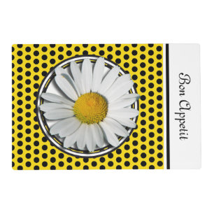 Only a Marguerite Blossom + your text & ideas Placemat