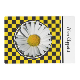 Only a Marguerite Blossom + your text & ideas Placemat